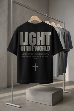 LIGHT OF THE WORLD • SUPER HEAVYWEIGHT • OVERSIZED • T-SHIRT • UNISEX