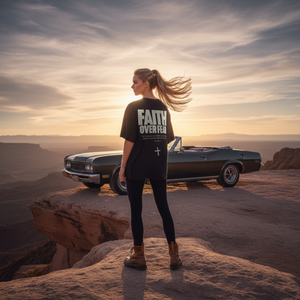 FAITH OVER FEAR • SUPER HEAVYWEIGHT • OVERSIZED • T-SHIRT • UNISEX