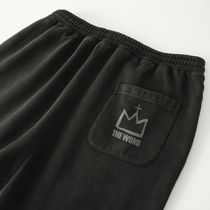 SUPER HEAVYWEIGHT SWEATPANTS - BLACK & OFF WHITE