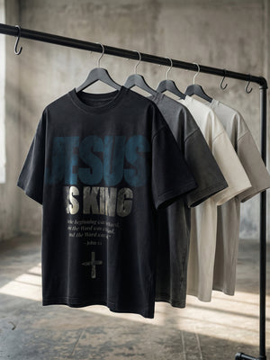 Jesus Is King in Black – Christian T-Shirt by The Word