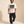 King of Kings MONOCHROME tee, white, front print, man, walk in