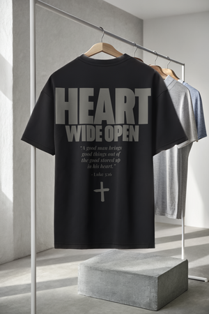 HEART WIDE OPEN • SUPER HEAVYWEIGHT • OVERSIZED • T-SHIRT • UNISEX