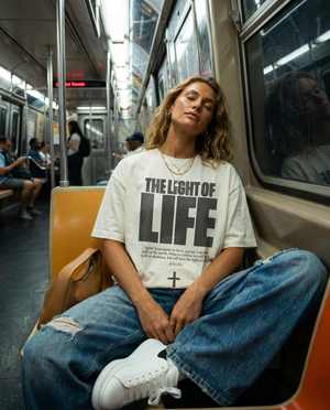 The Light of Life White - Lifestyle - Christian T-Shirt by The Word