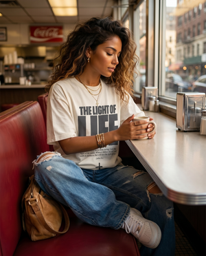 The Light of Life White - Lifestyle - Christian T-Shirt by The Word