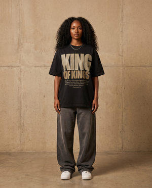 King of Kings – Woman wearing The Word t-shirt
