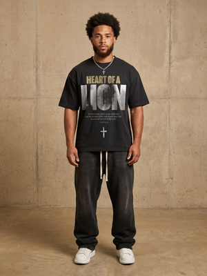 Heart of a Lion – Man wearing The Word t-shirt