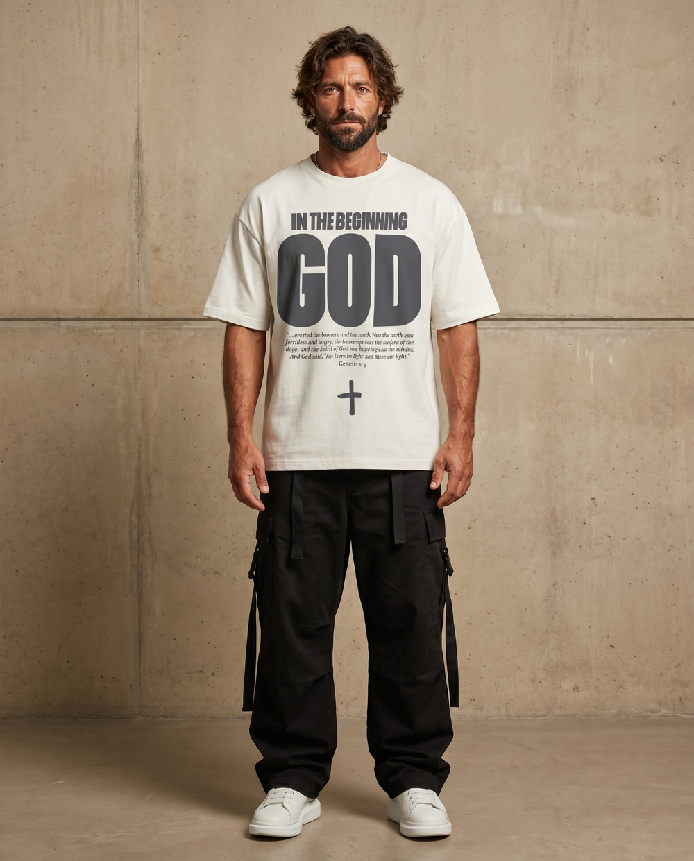 IN THE BEGINNING GOD · BLACK & WHITE