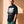 Light Over Darkness tee, black, front print, man, three quarter thigh up