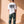 Light Over Darkness tee, white, back print edition, man, back print full body