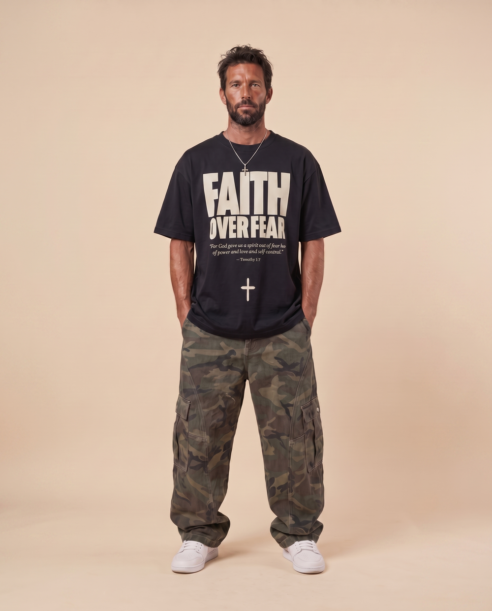 FAITH OVER FEAR · BLACK & WHITE