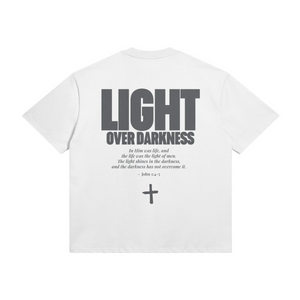 LIGHT OVER DARKNESS • SUPER HEAVYWEIGHT • OVERSIZED • T-SHIRT • UNISEX